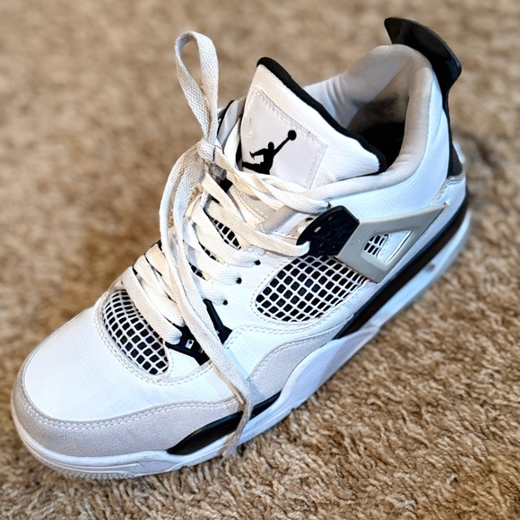 Jordan Shoes - Jordan Kids White and Black Athletic Sneakers